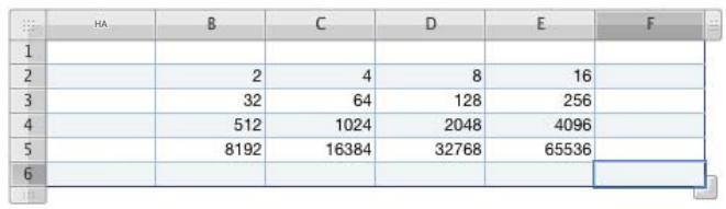 APPLE NUMBERS - Esempi - 1