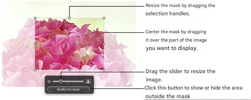 APPLE NUMBERS - To crop an image using the default rectangular mask: - 1