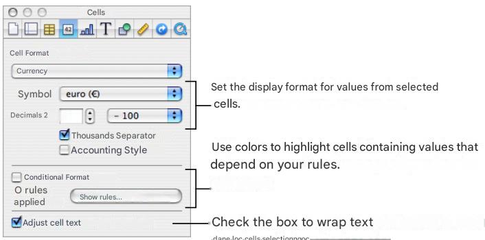 APPLE NUMBERS - There are several ways to manage table characteristics: - 3
