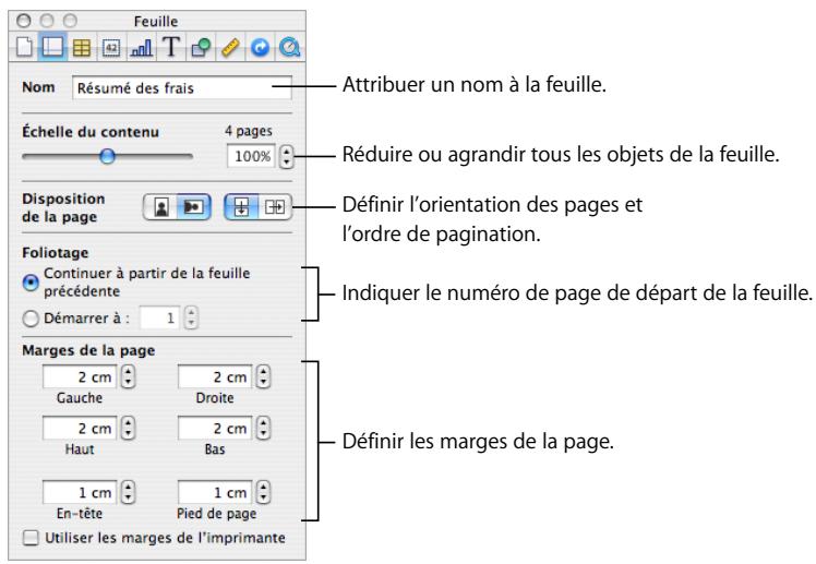 APPLE NUMBERS - Division d'une feuille en pages - 2
