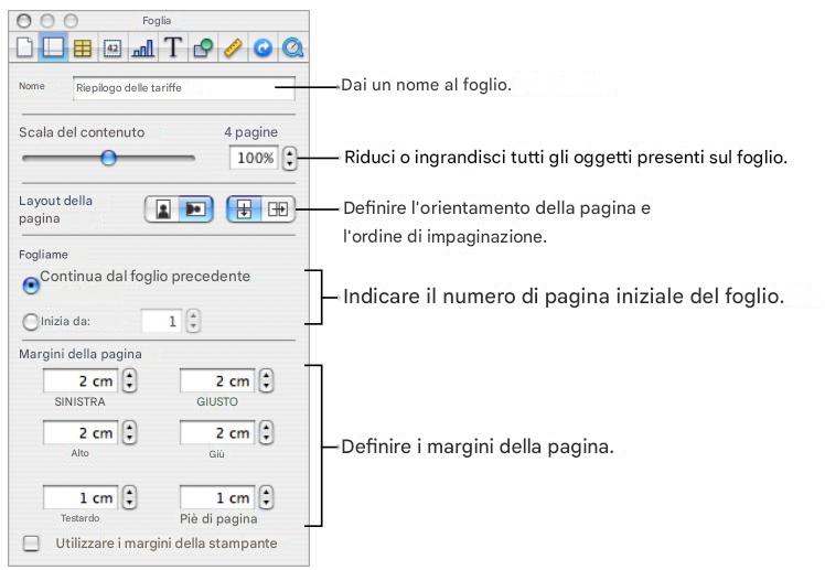 APPLE NUMBERS - Dividere un foglio in pagine - 2