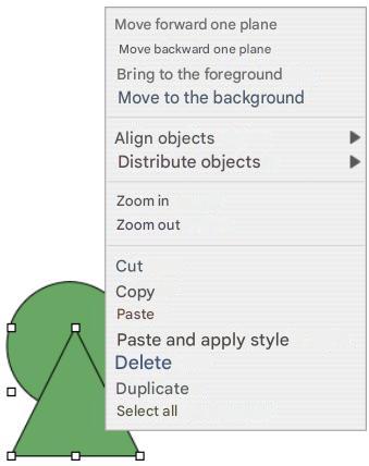 APPLE NUMBERS - To open a context menu: - 1