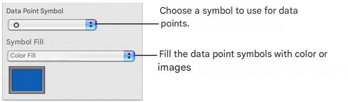 APPLE NUMBERS - Here are different ways to format area charts and line charts: - 1