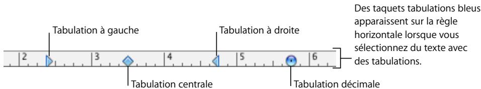 APPLE NUMBERS - Définition de taquets de tabulation afin d'aligner le texte - 1