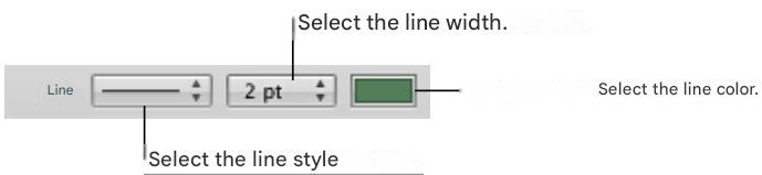 APPLE NUMBERS - Modifying border style - 1