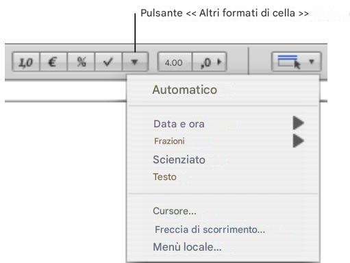 APPLE NUMBERS - Utilizzando il formato testo - 1