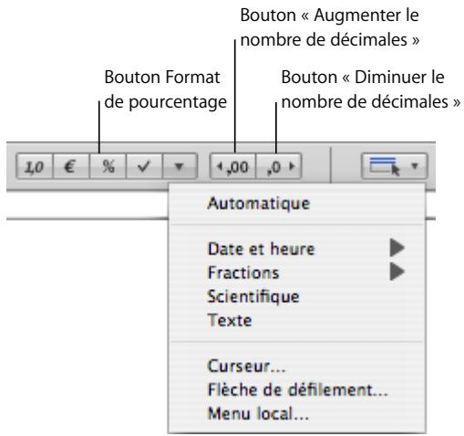 APPLE NUMBERS - Utilisation du format pourcentage - 1