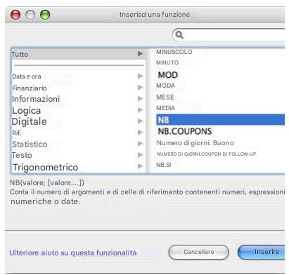 APPLE NUMBERS - Strumenti per le formule - 3