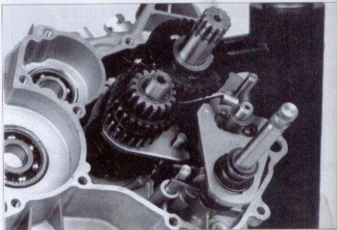 PEUGEOT XP6 SUPERMOTARD - REMONTAGE DE L'ARBRE DE SELECTEUR : - 4