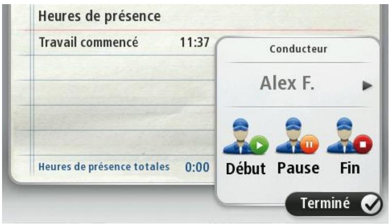 TOMTOM PRO 5150M TRUCK LIVE - Comment signaler son temps de travail - 2