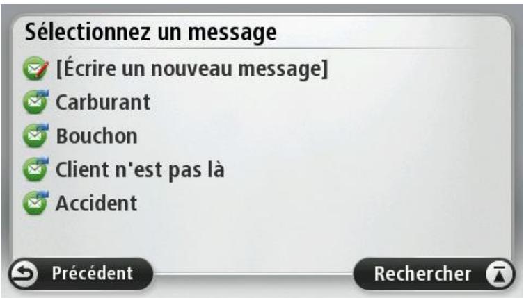 TOMTOM PRO 5150M TRUCK LIVE - Envoyer un message prédéfini - 1