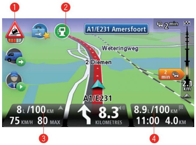 TOMTOM PRO 5150M TRUCK LIVE - Active Driver Feedback en mode conduite - 1