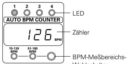 PIONEER DJM-600 - Drucken Sie CH-1 auf dem Auto BPM counter selector. - 1