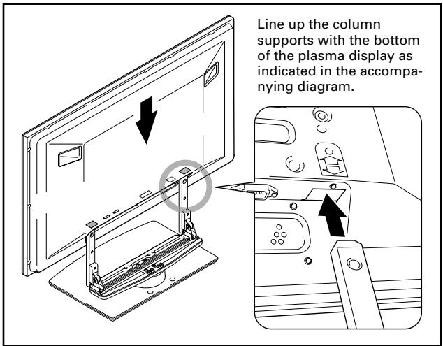 PIONEER PDK-TS05 - Attaching the plasma display to the stand. - 1