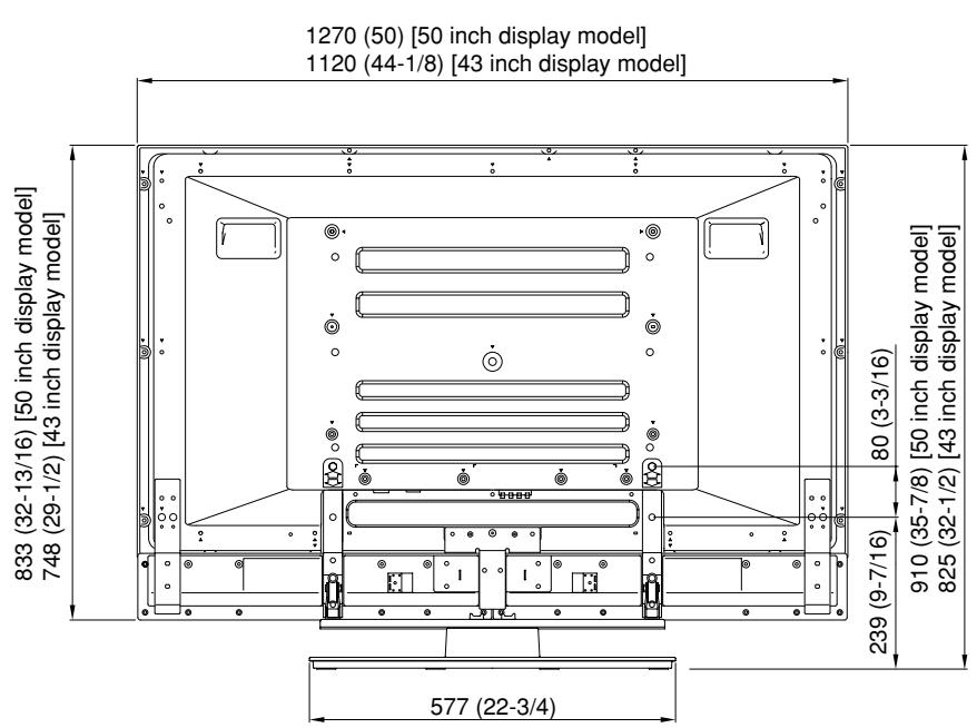 PIONEER PDK-TS05 - When installing speakers at the bottom of the plasma display - 1