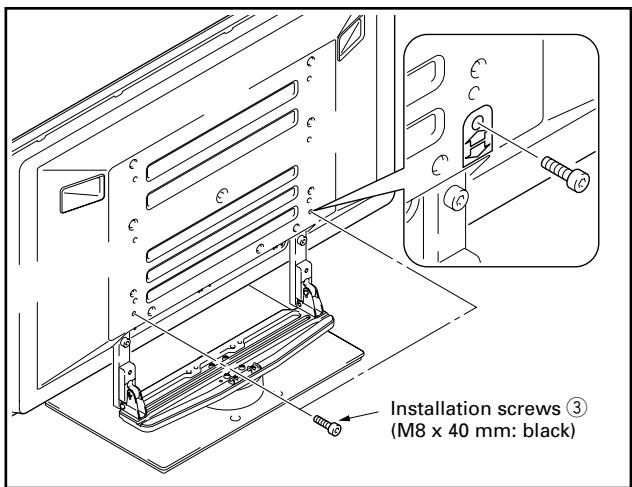 PIONEER PDK-TS05 - Securing the plasma display with Installation screws ③. - 1