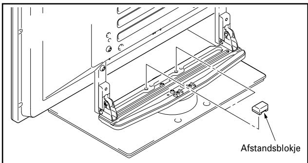 PIONEER PDK-TS05 - Invoegen van afstandsblokjes. - 1