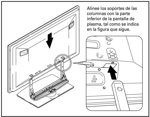 PIONEER PDK-TS05 - Montaje de la pantalla de plasma en el soporte. - 1