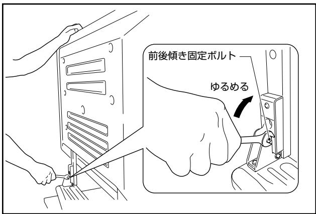 PIONEER PDK-TS05 - 前後傾き固定ボルトを付属のCレntでゆる。 - 1