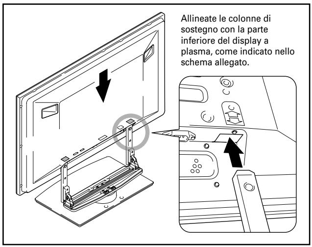 PIONEER PDK-TS05 - Montaggio del display a plasma sul supporto. - 1