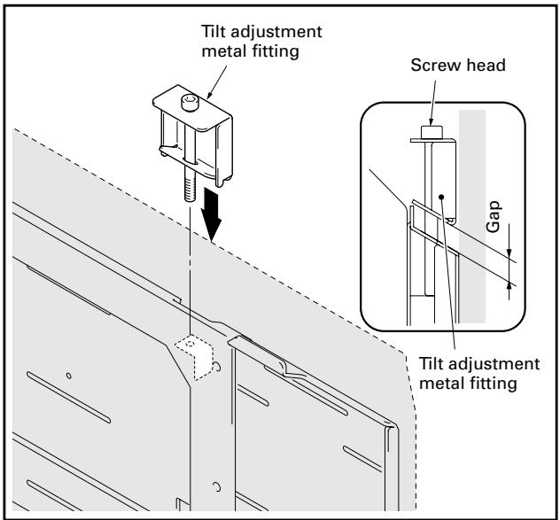 PIONEER PDK-WM01 - Fine adjustment of the vertical tilt of the plasma display. - 1