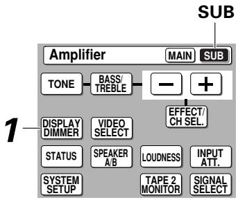 PIONEER VSA-AX10I-S - Pour ajuster la luminosité de l'afficheur (DISPLAY DIMMER) - 1