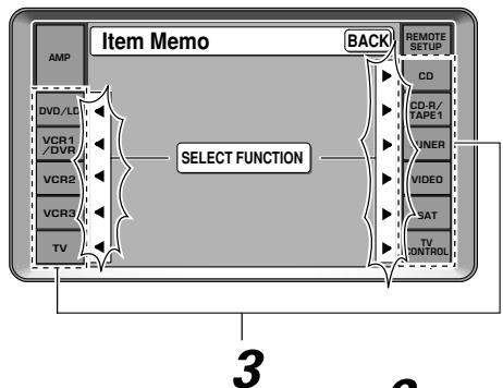 PIONEER VSA-AX10I-S - Édition du nom des écrans de la télécommande (ITEM MÉMO) - 2
