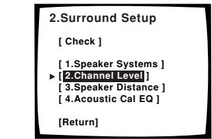 PIONEER VSA-AX10I-S - CHANNEL LEVEL (équilibrage du canal) - 2