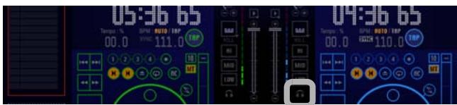 PIONEER DJS - Click the headphone cue for player B. - 1