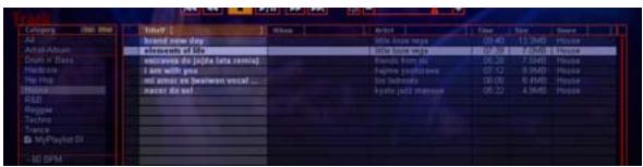PIONEER DJS - Click any song from any category and drag and drop it into the play list. - 1