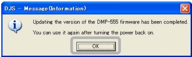 PIONEER DJS - Click the [OK] button. - 1