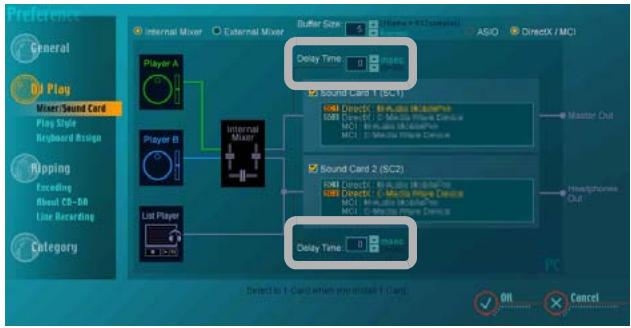 PIONEER DJS - Click either [] or [] for the [Delay Time] of each sound card. - 1