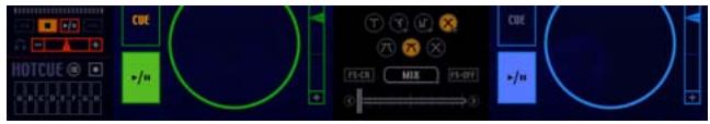 PIONEER DJS - Drag the [Cross Fader] toward the Player A side (any position except the right edge). - 1