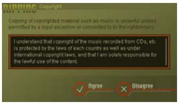 PIONEER DJS - Click the check box and after reading "Copyrights," click the [Agree] button only if you agree. - 1