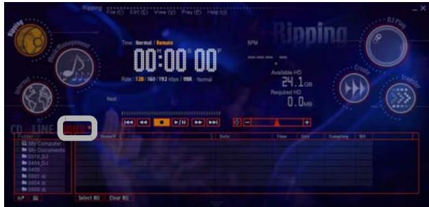 PIONEER DJS - Click [File] and then click [Ripping] - [Wave]. - 1