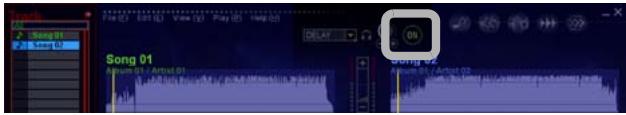 PIONEER DJS - Click the [Effect ON/OFF] button. - 1
