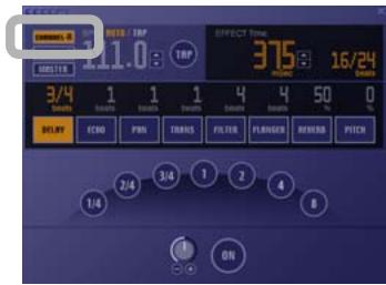 PIONEER DJS - Click the sound input ([CHANNEL/MASTER] button) to which you want to add the effect. - 1