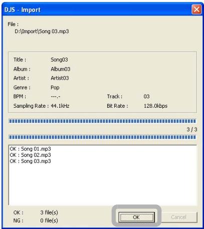 PIONEER DJS - Click the first song you want to play and then click the [Open] button. - 2