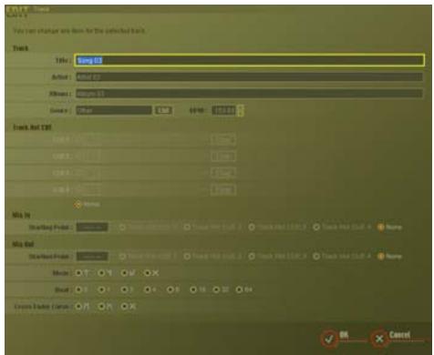 PIONEER DJS - Click the item you wish to change and then either enter information or select a menu. - 1