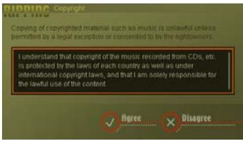 PIONEER DJS - Click the check box and after reading "Copyrights," click the [Agree] button only if you agree. - 1
