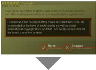 PIONEER DJS - Click the check box and after reading "Copyrights," click the [Agree] button only if you agree. - 1