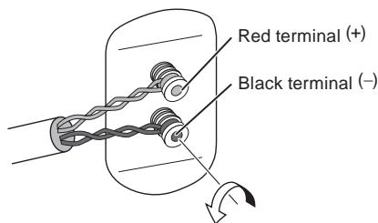 PIONEER S-81B-LR-K - Connecting the cables - 1
