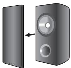 PIONEER S-81B-LR-K - Fixation et dépose de la grille - 1