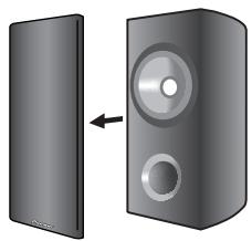 PIONEER S-81B-LR-K - Fastsättning/borttagning av grillen - 1