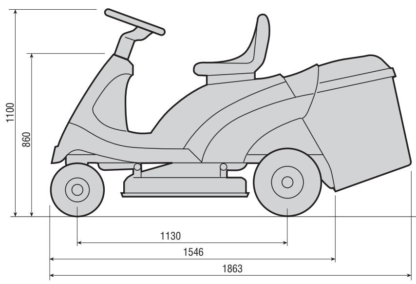 DOLMAR RM-72.13 H - For hydrostatic drive models: - 1
