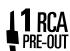 PIONEER TS-H1303 - SORTIES PRÉAMPLI RCA (1, 2, 3) - 1