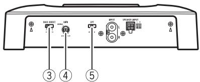 PIONEER GM-3400T - ⑤ LPF-schakelaar (low pass filter) - 1