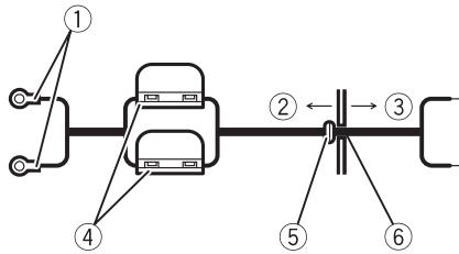 PIONEER GM-3400T - Route battery wire from engine compartment to the vehicle interior. - 1