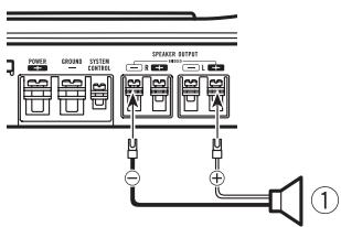 PIONEER GM-3400T - Collegamento degli altoparlanti - 2