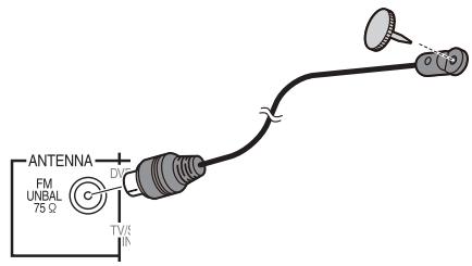 PIONEER HTP-SB510 - Connecting the FM antenna - 1